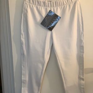 ⭐️Ponte knit pant / leather trim⭐️